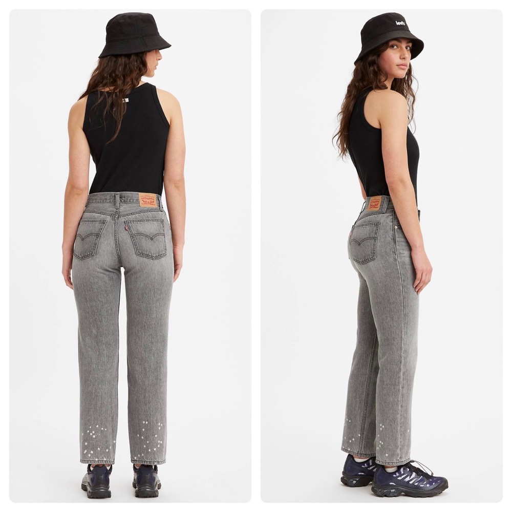 Women’s Levi’s Low Pro Jeans Light Gray Wash 26 x 31